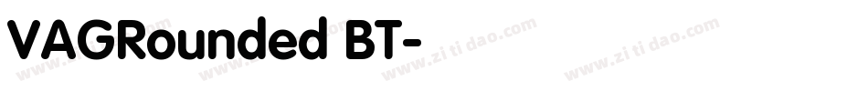 VAGRounded BT字体转换